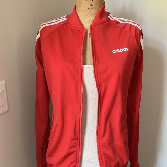 NWOT Adidas Red Track Jacket S - Picture 2 of 9